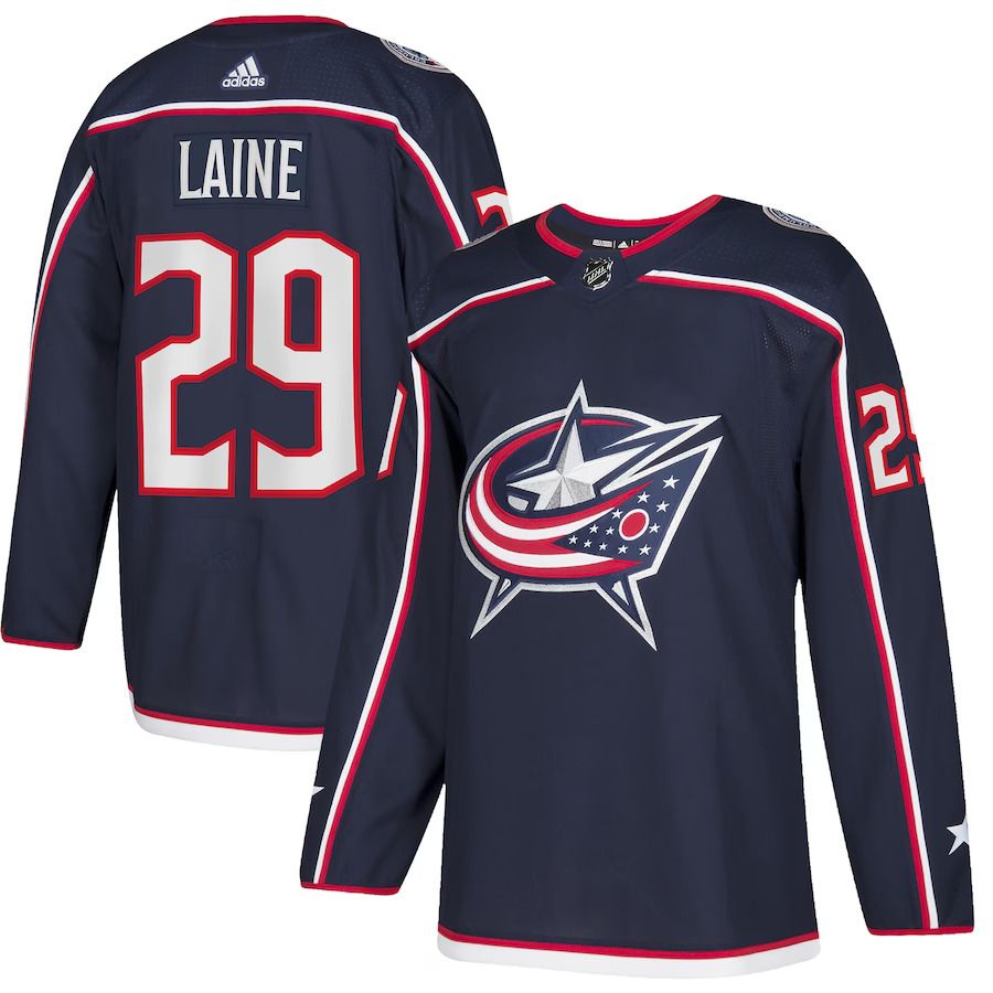 Men Columbus Blue Jackets #29 Patrik Laine adidas Navy Home Authentic Player NHL Jersey->youth nhl jersey->Youth Jersey